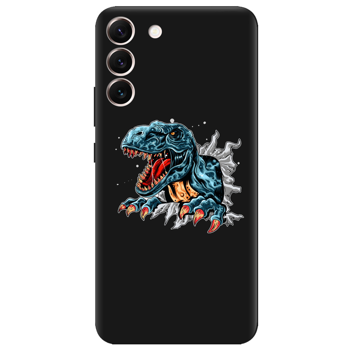 Чехол для Samsung Galaxy S22 Plus черный матовый soft touch Rex - фото 1