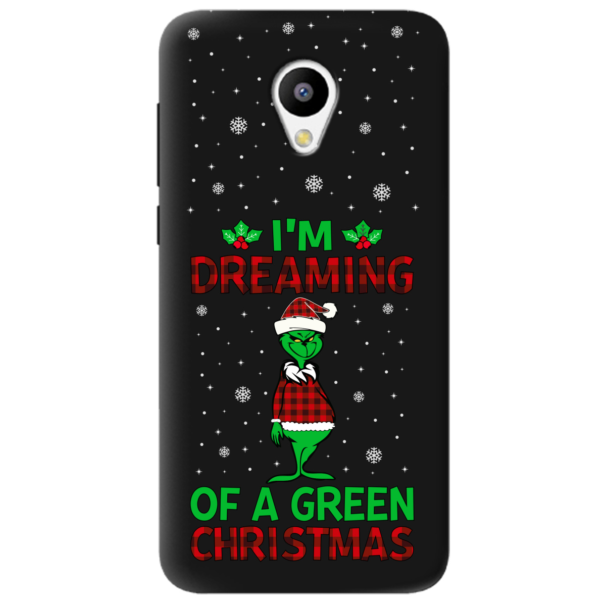 Чохол для Meizu M3/M3s чорний матовий soft touch I'm dreaming - фото 1