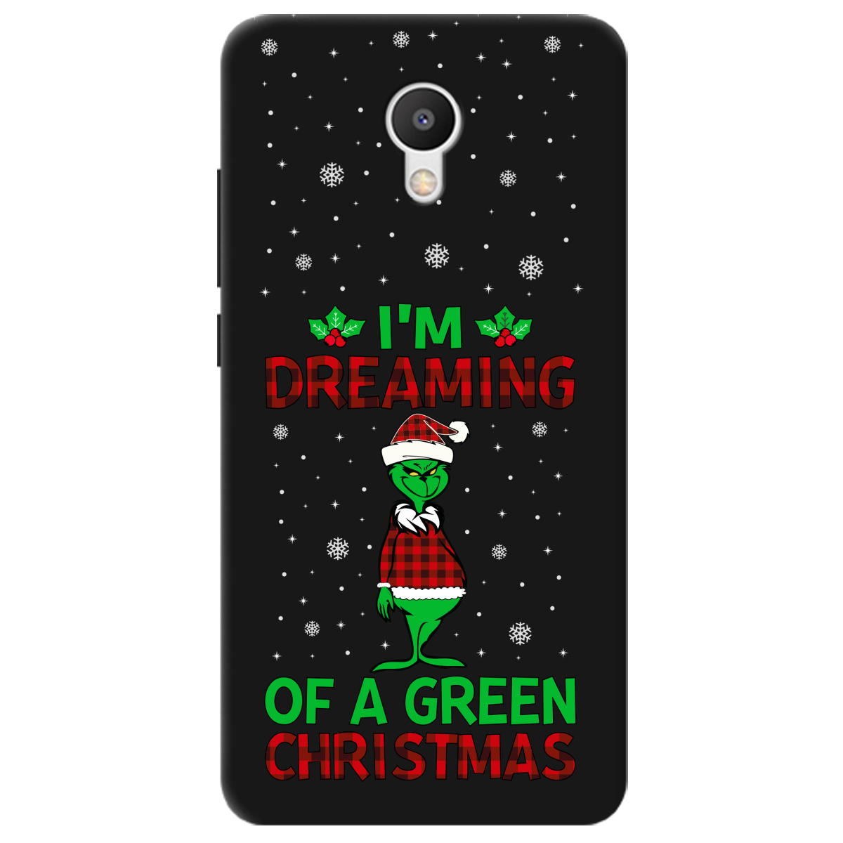 Чехол для Meizu M6 черный матовый soft touch I'm dreaming - фото 1