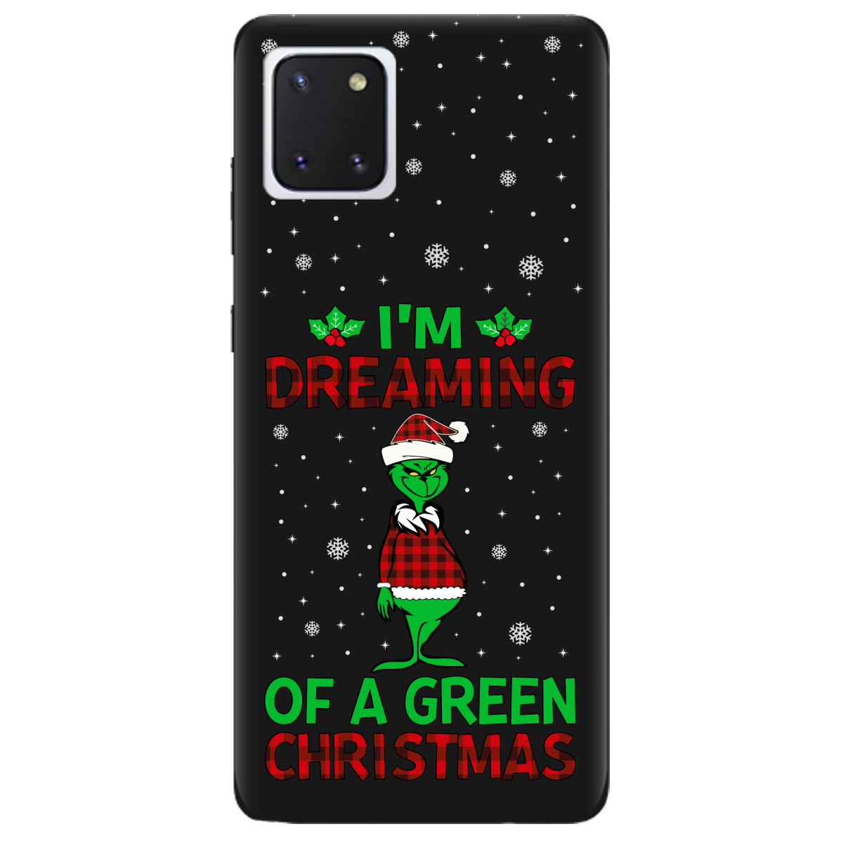 Чохол для Samsung Galaxy Note 10 Lite чорний матовий soft touch I'm dreaming - фото 1