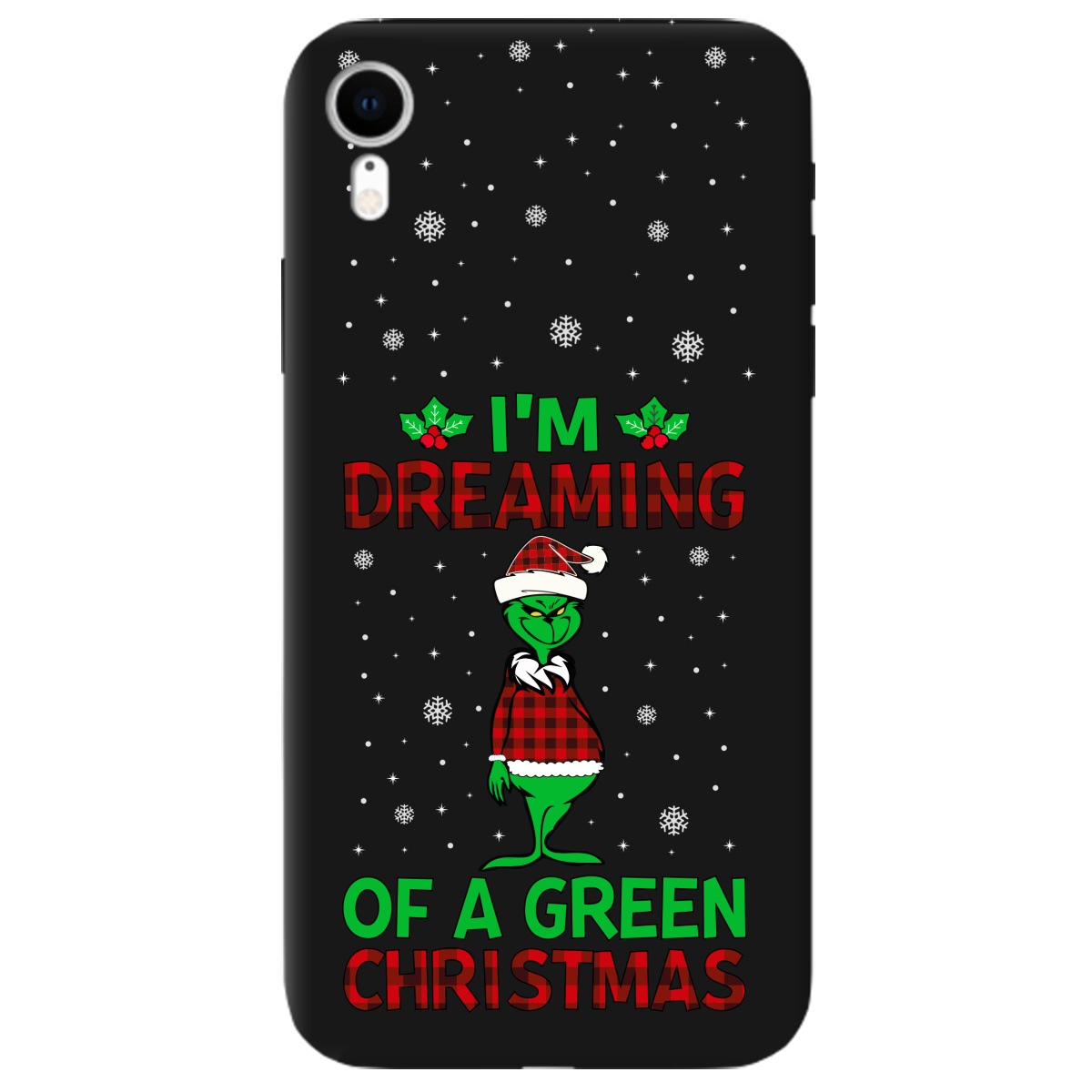 Чехол для Apple iPhone XR черный матовый soft touch I'm dreaming - фото 1