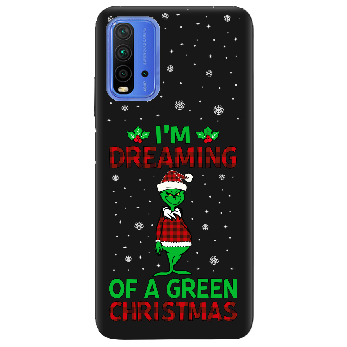 Чехол для Xiaomi Redmi 9 Power черный матовый soft touch I'm dreaming - фото 1