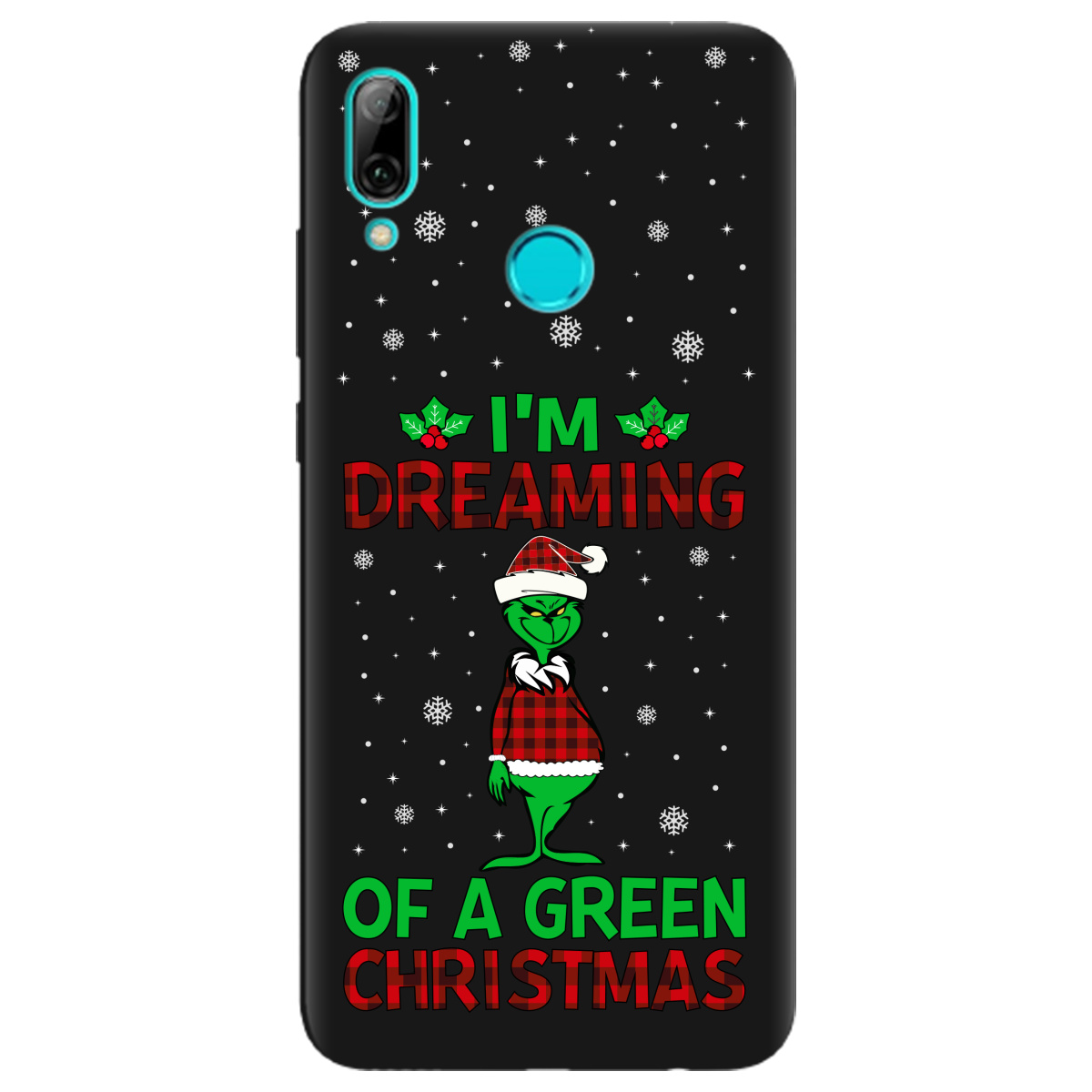 Чехол для Huawei P Smart 2019 черный матовый soft touch I'm dreaming - фото 1