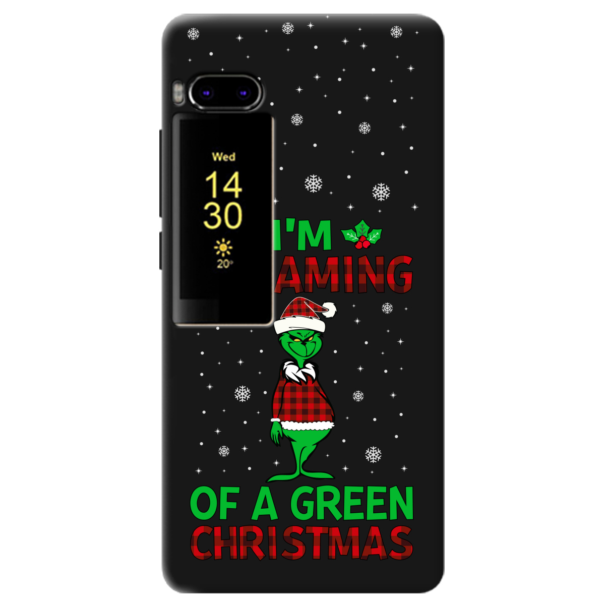 Чехол для Meizu Pro 7 черный матовый soft touch I'm dreaming - фото 1