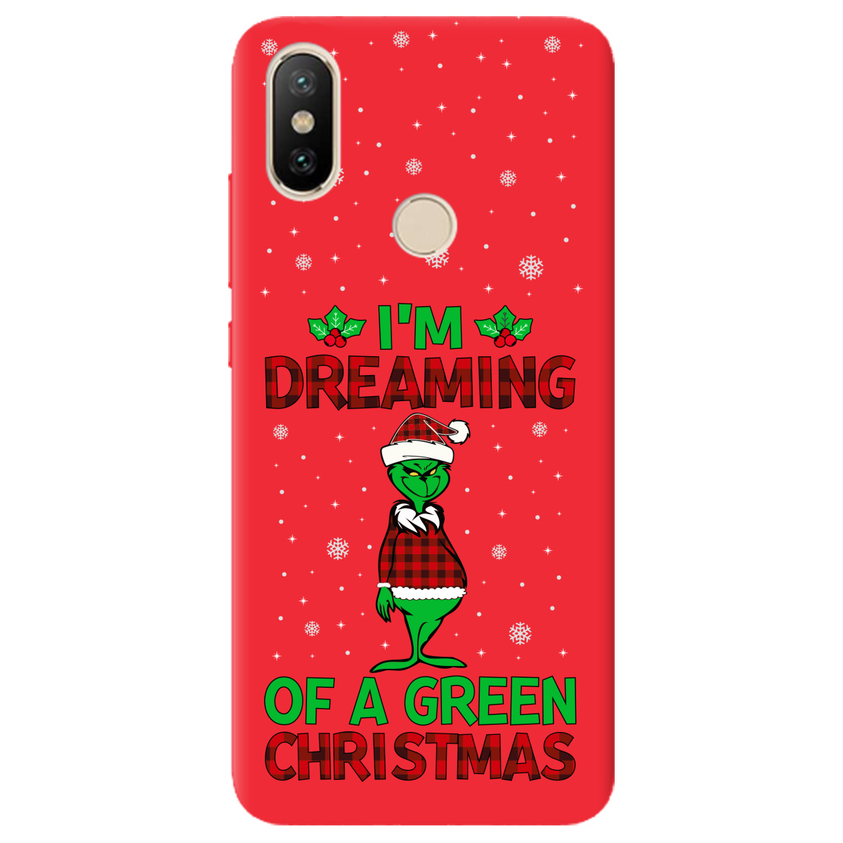 Чохол для Xiaomi Mi A2 Mi 6X яскраво-червоний матовий soft touch I'm dreaming - фото 1