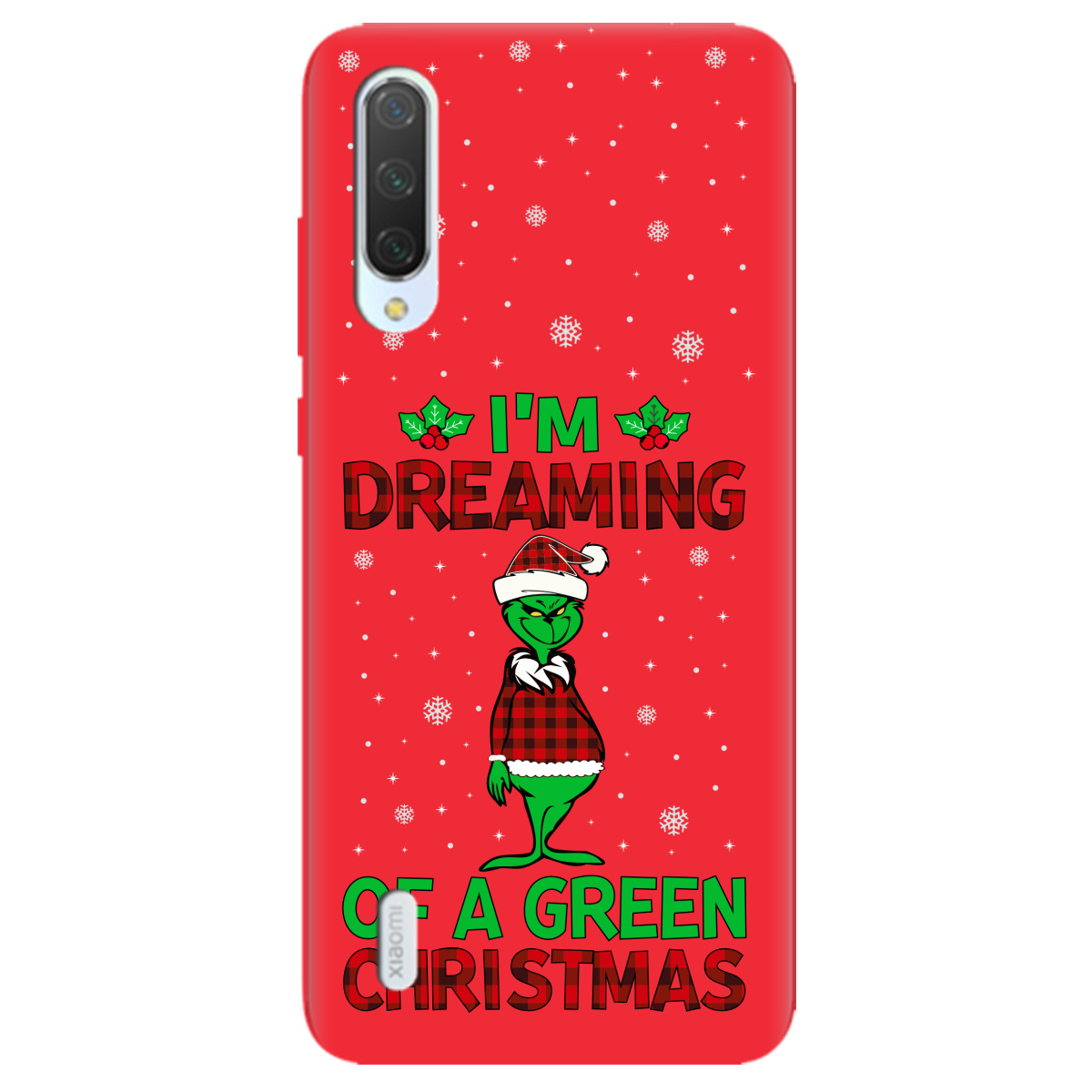 Чехол для Xiaomi Mi A3 ярко-красный матовый soft touch I'm dreaming - фото 1