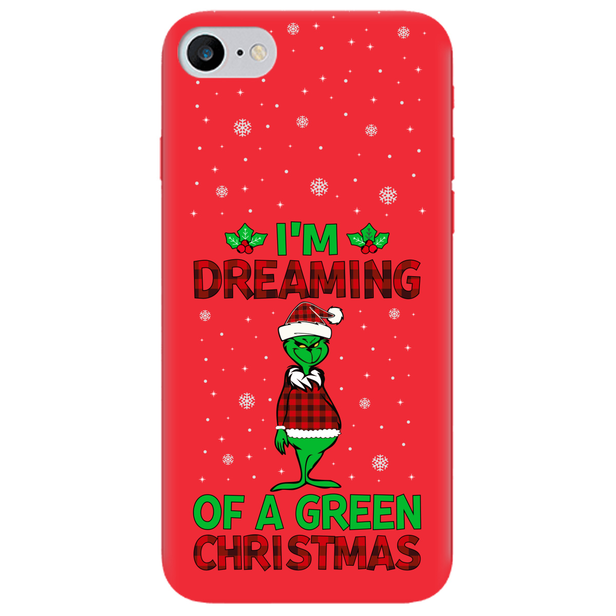Чехол для Apple iPhone SE 2020 ярко-красный матовый soft touch I'm dreaming - фото 1