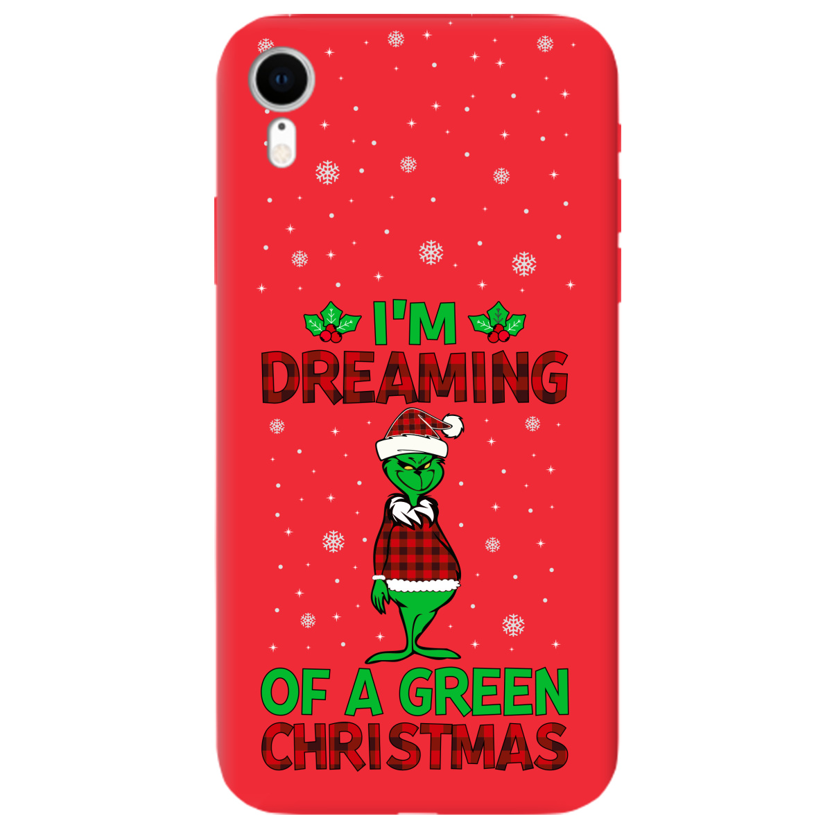 Чохол для Apple iPhone XR яскраво-червоний матовий soft touch I'm dreaming - фото 1