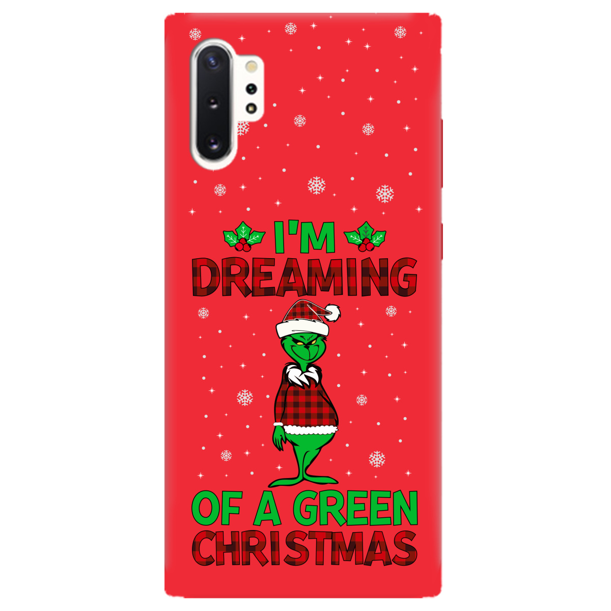 Чехол для Samsung Galaxy Note 10 Plus ярко-красный матовый soft touch I'm dreaming - фото 1