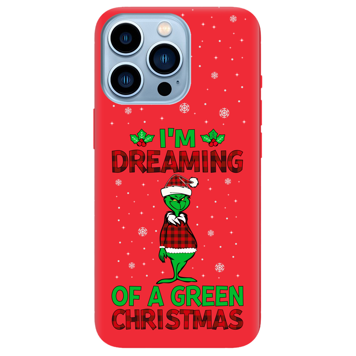 Чехол для Apple iPhone 13 Pro Max ярко-красный матовый soft touch I'm dreaming - фото 1