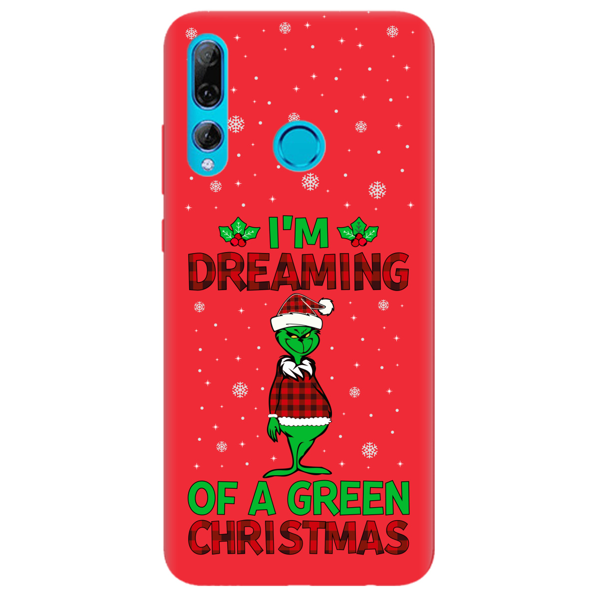 Чохол для Huawei P Smart Plus 2019 яскраво-червоний матовий soft touch I'm dreaming - фото 1