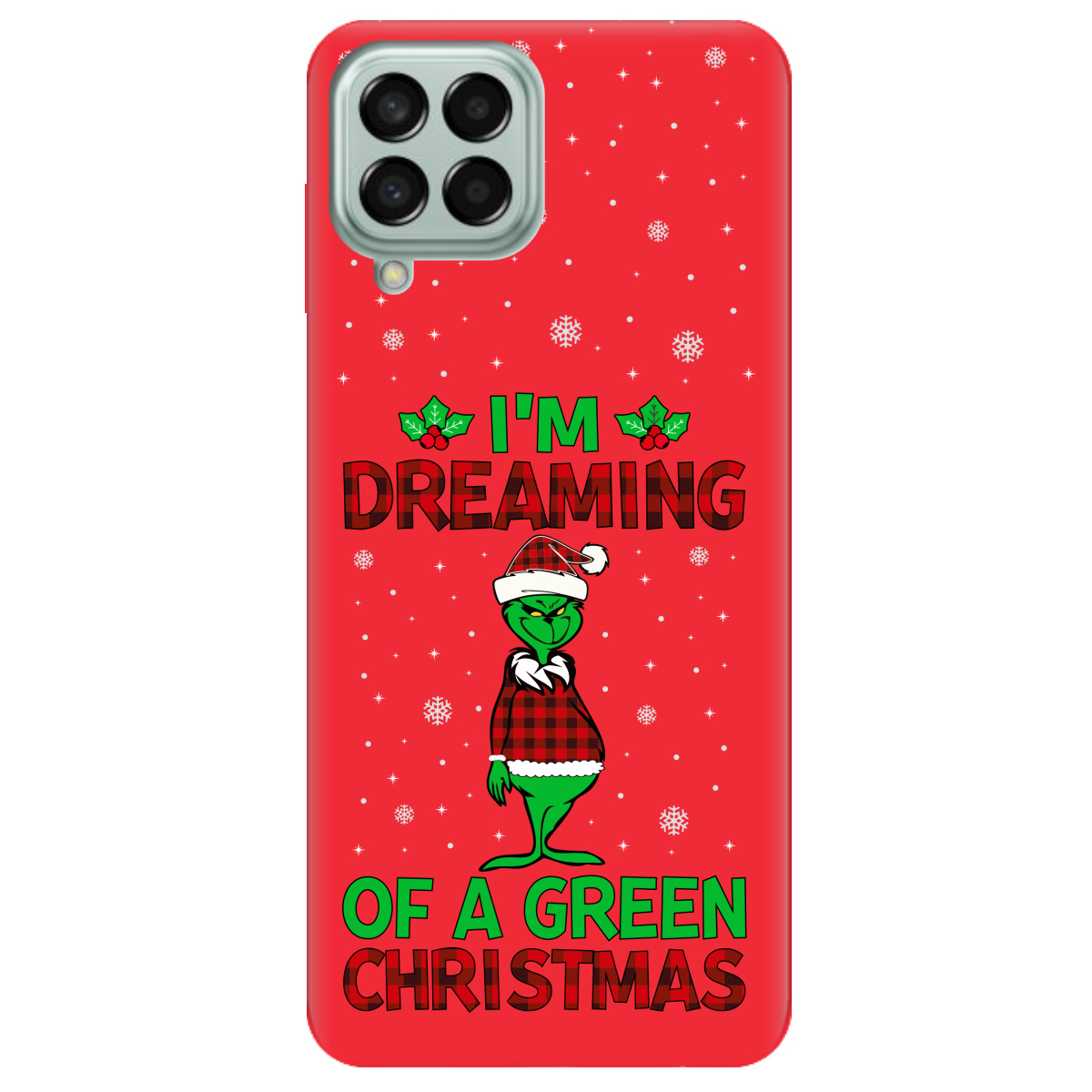 Чохол для Samsung Galaxy M53 яскраво-червоний матовий soft touch I'm dreaming - фото 1