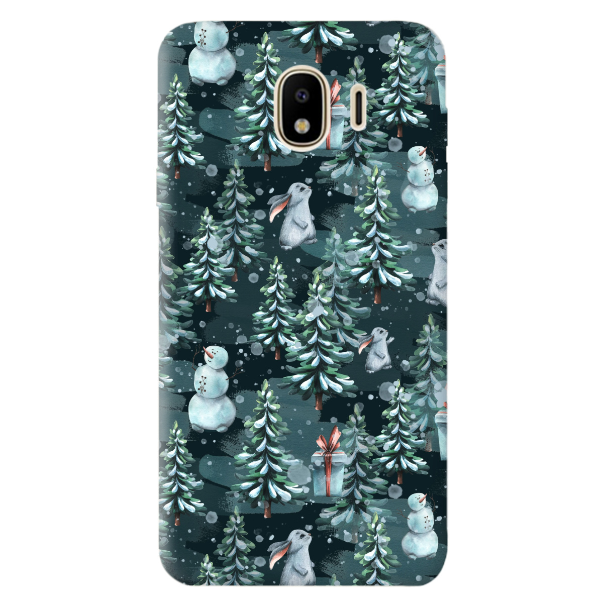 Чехол для Samsung Galaxy J4 2018 Winter forest - фото 1