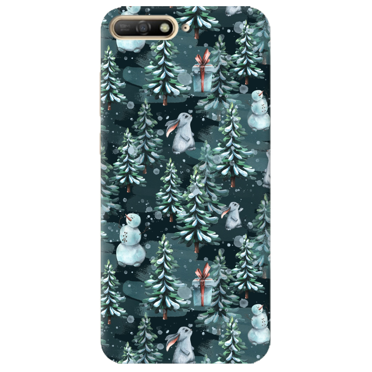 Чехол для Huawei Y6 2018 Winter forest - фото 1