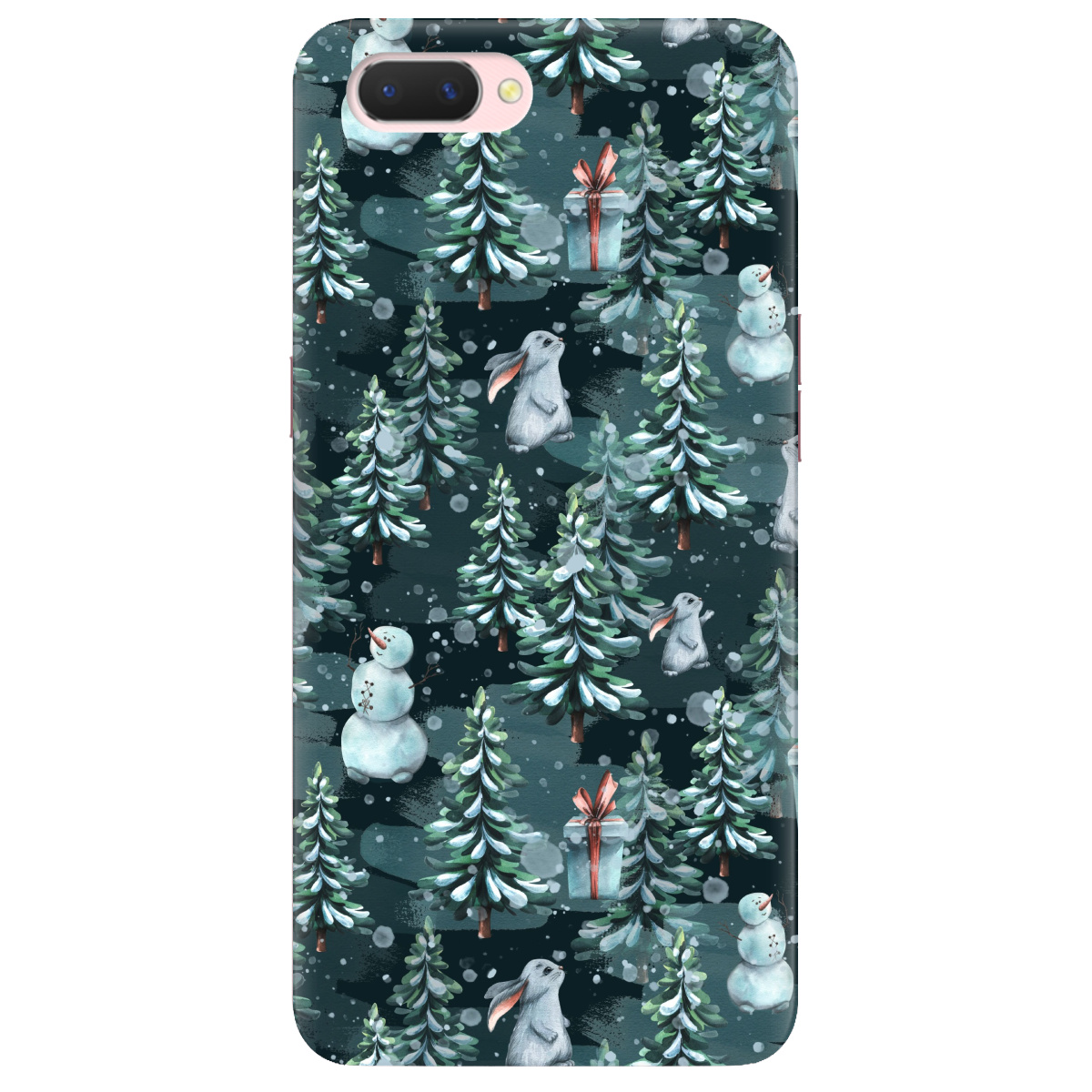 Чехол для Oppo A5/ A3S/ AX5/ R15 Neo Winter forest - фото 1