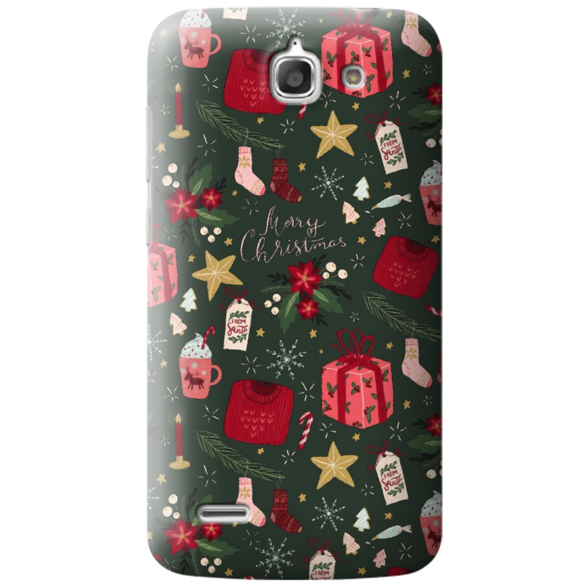 Чехол для Huawei G730 Merry christmas - фото 1