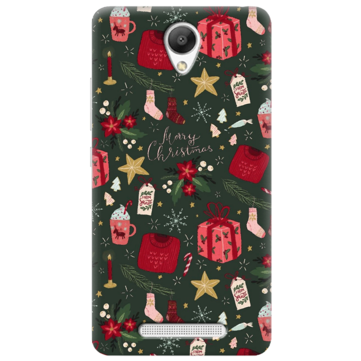 Чехол для Xiaomi Redmi Note 2 Merry christmas - фото 1