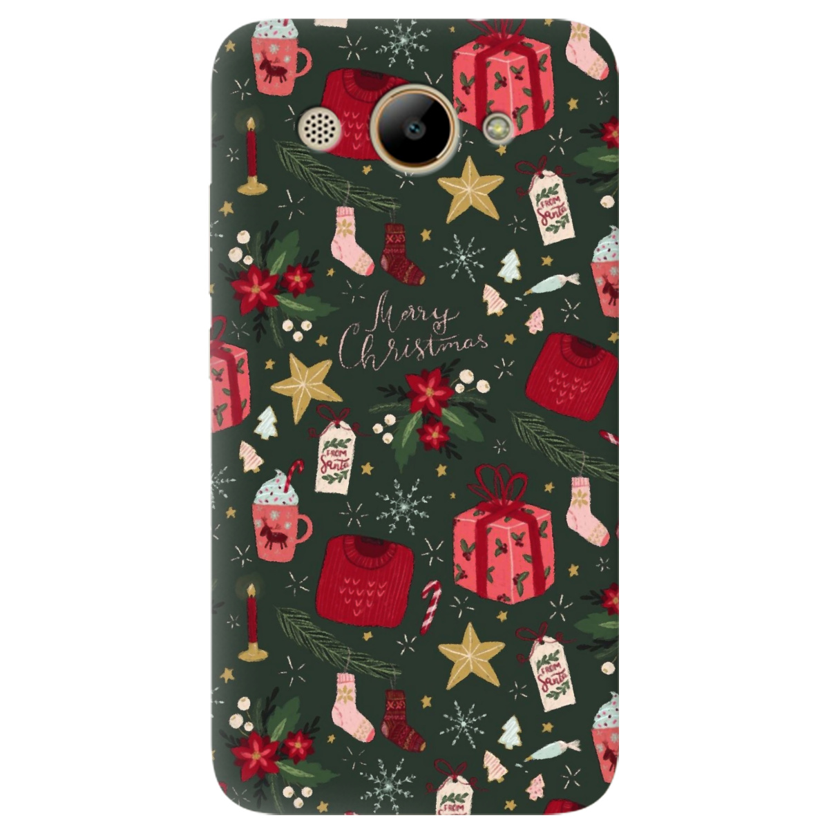 Чохол для Huawei Y3 2017 Merry christmas - фото 1