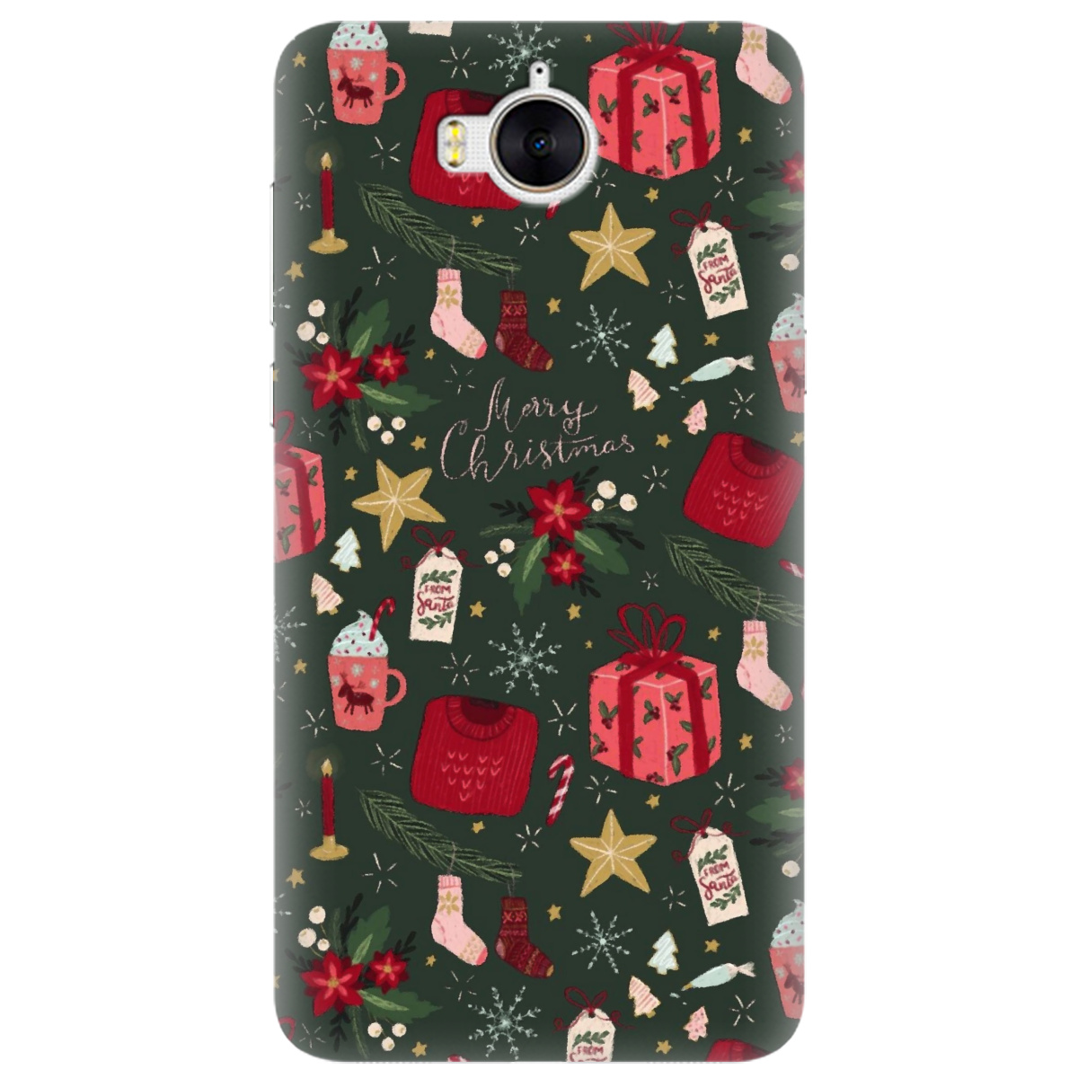Чехол для Huawei Y5 2017 Merry christmas - фото 1
