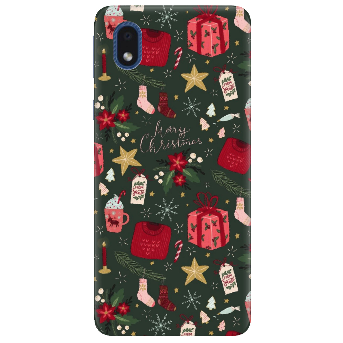 Чехол для Samsung Galaxy А01 Core Merry christmas - фото 1
