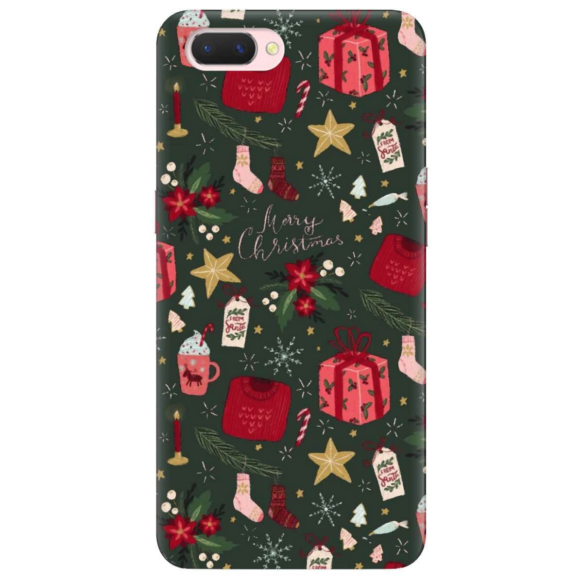 Чехол для Oppo A5/ A3S/ AX5/ R15 Neo Merry christmas - фото 1
