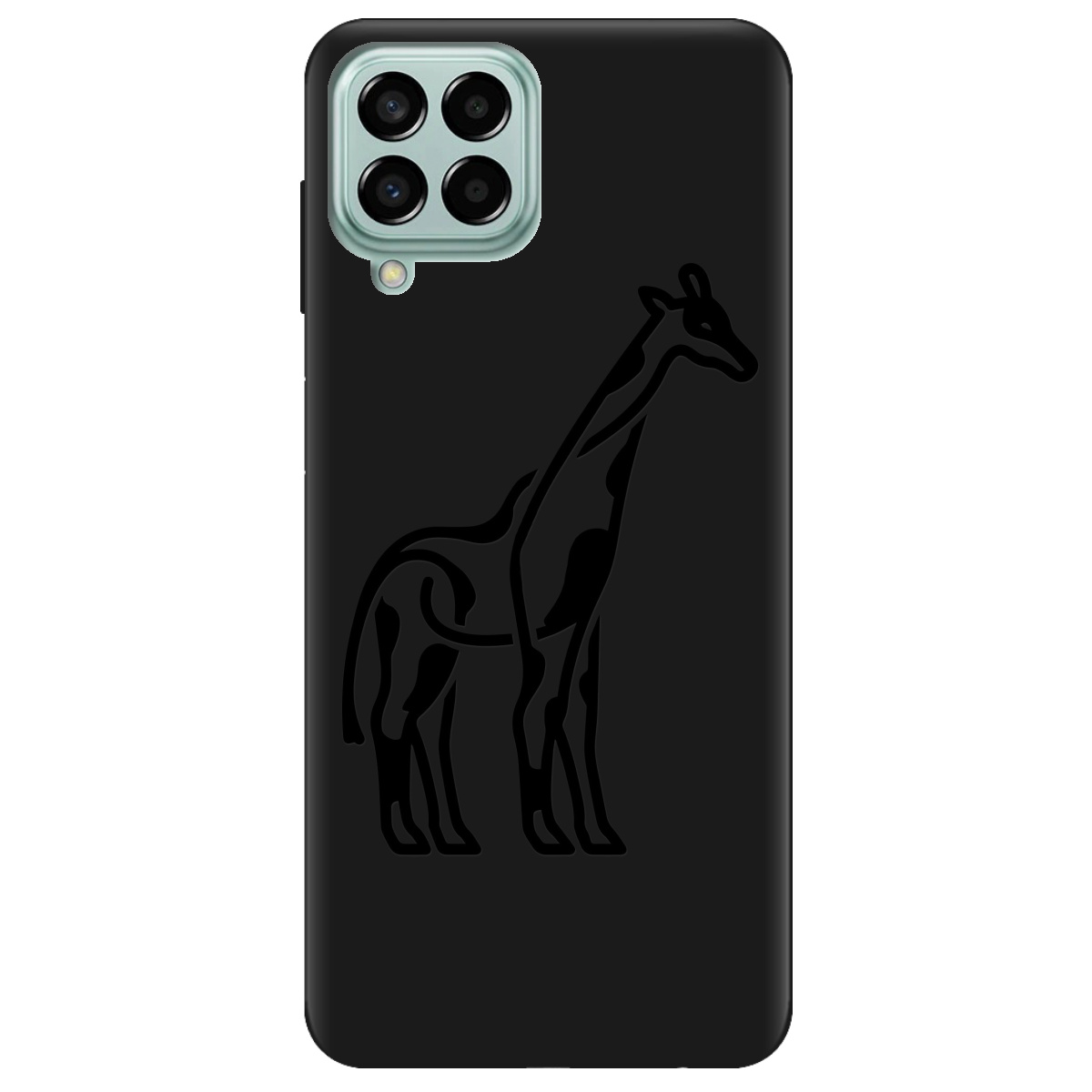 Чехол для Samsung Galaxy M33 5G черный матовый soft touch Giraffe - фото 1