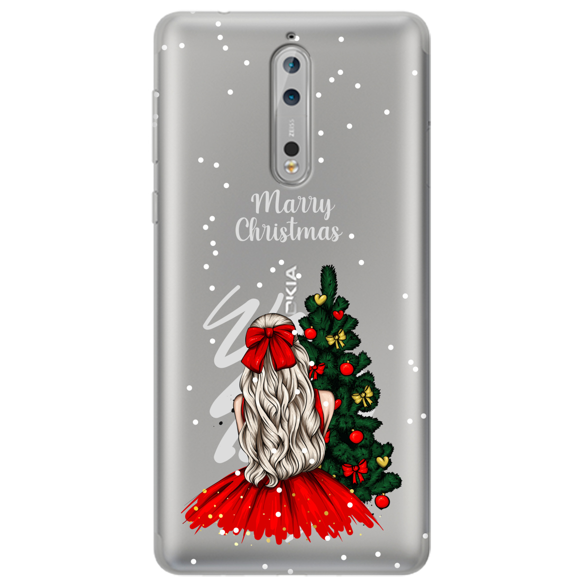 Чехол для Nokia 8 Beautiful christmas - фото 1