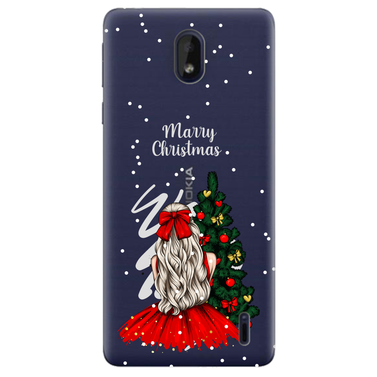 Чехол для Nokia 1 Plus Beautiful christmas - фото 1