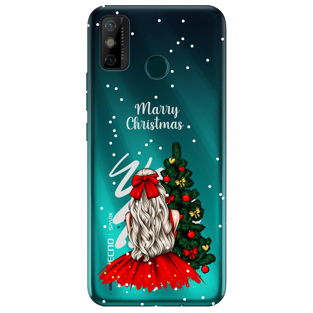 Чехол для Tecno Spark 6 Go Beautiful christmas - фото 1