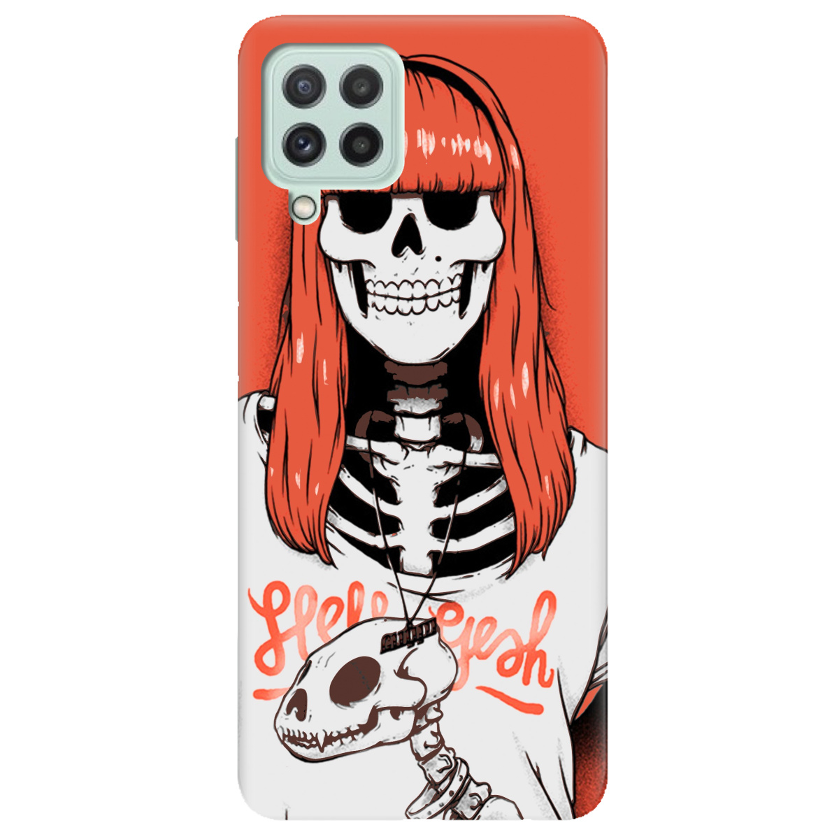 Чехол для Samsung Galaxy M32 skeleton - фото 1