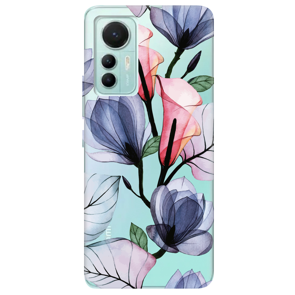 Чехол для Xiaomi 12 Lite Tropical flowers - фото 1