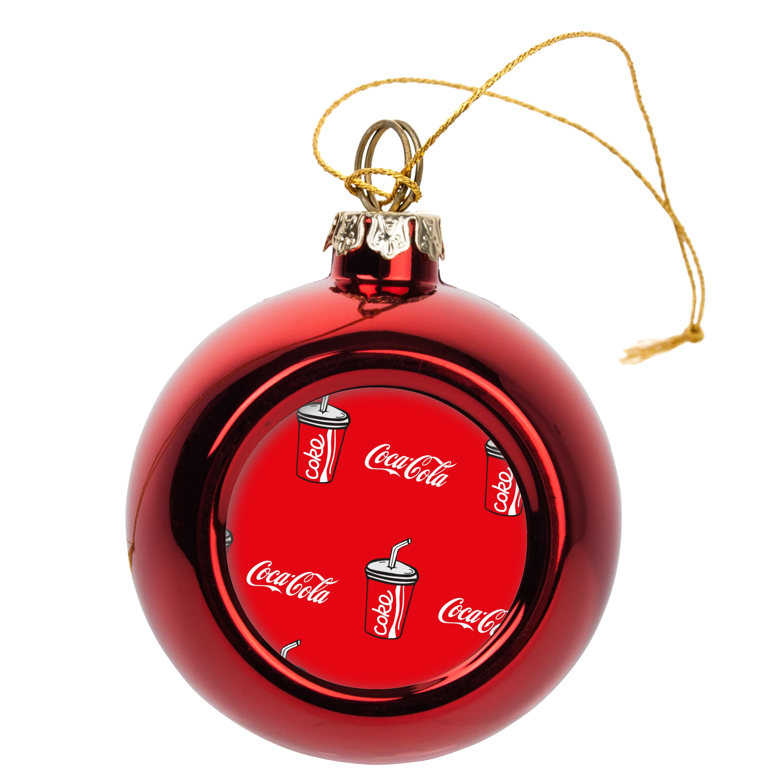 Ялинкова іграшка червона (6 см) Coca Cola - фото 1