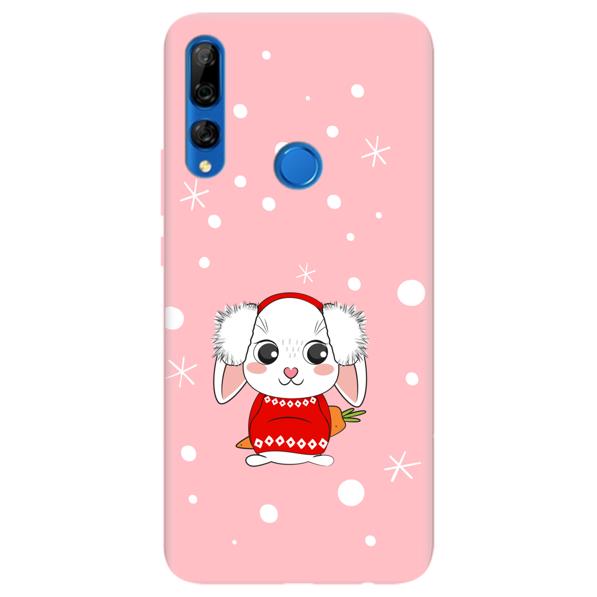 Чохол для Huawei Y9 Prime 2019 ніжно-рожевий матовий soft touch My bunny - фото 1