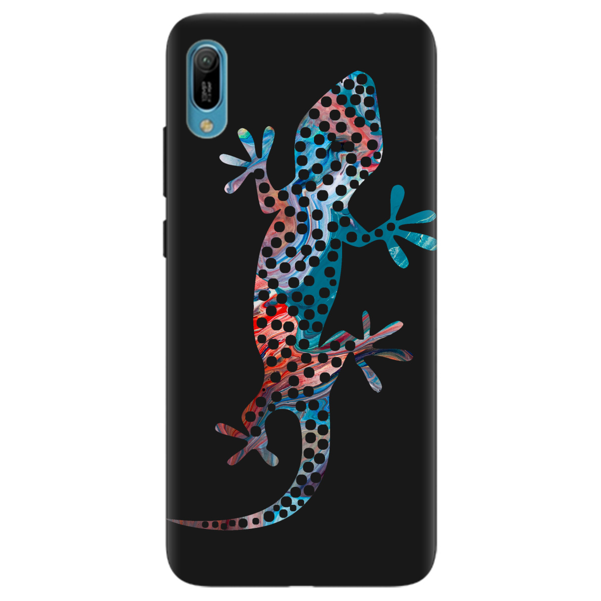 Чехол для Huawei Y6 2019 черный матовый soft touch Chameleon - фото 1