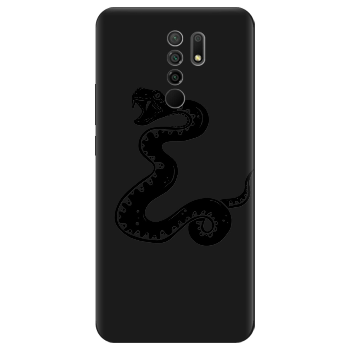 Чехол для Xiaomi Redmi 9 черный матовый soft touch Сobra - фото 1