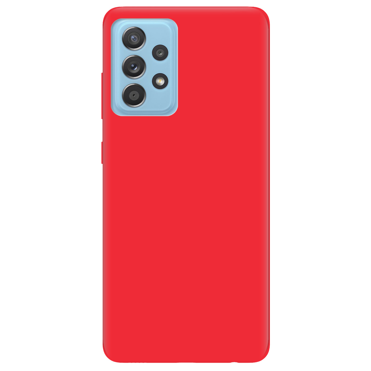 Чехол для Samsung Galaxy А52 ярко-красный матовый soft touch - фото 1