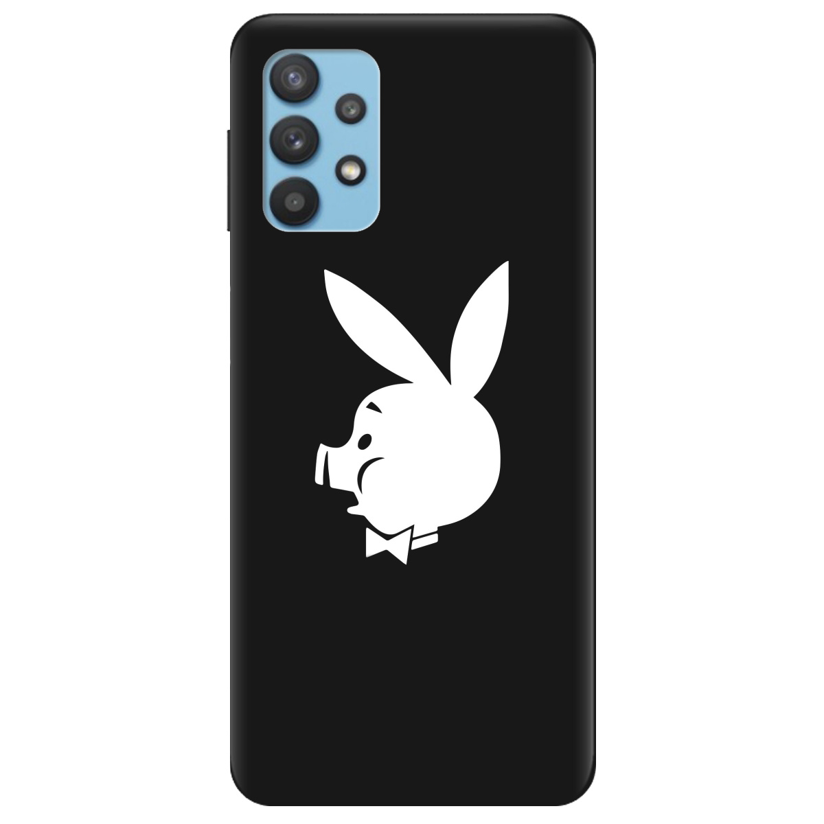 Чохол для Samsung Galaxy A32 4G чорний матовий soft touch Piggy - фото 1