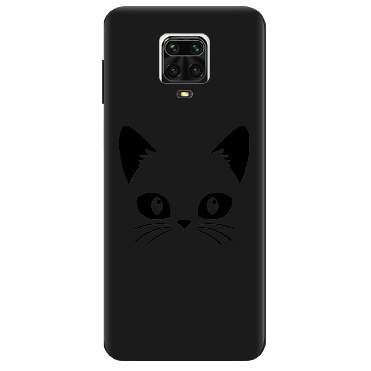 Чохол для Xiaomi Redmi Note 9 Pro Max чорний матовий soft touch Cat Black - фото 1