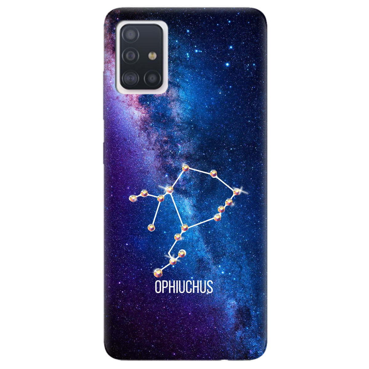 Чехол для Samsung Galaxy A51 Ophiuchus (Змееносец) со стразами - фото 1