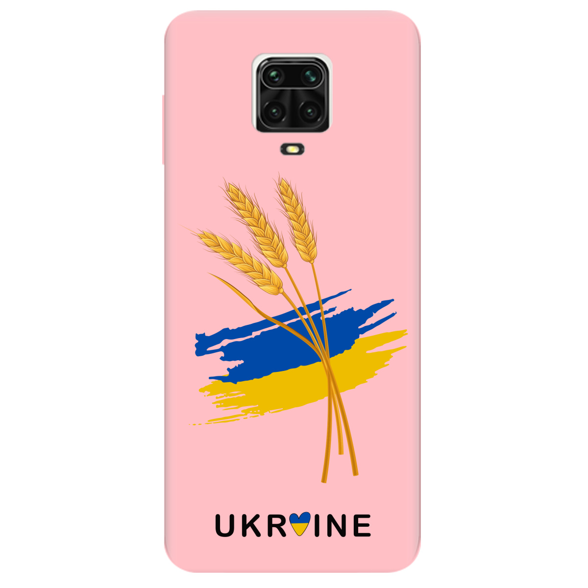 Чохол для Xiaomi Redmi Note 9 Pro Max ніжно-рожевий матовий soft touch Spikelets - фото 1