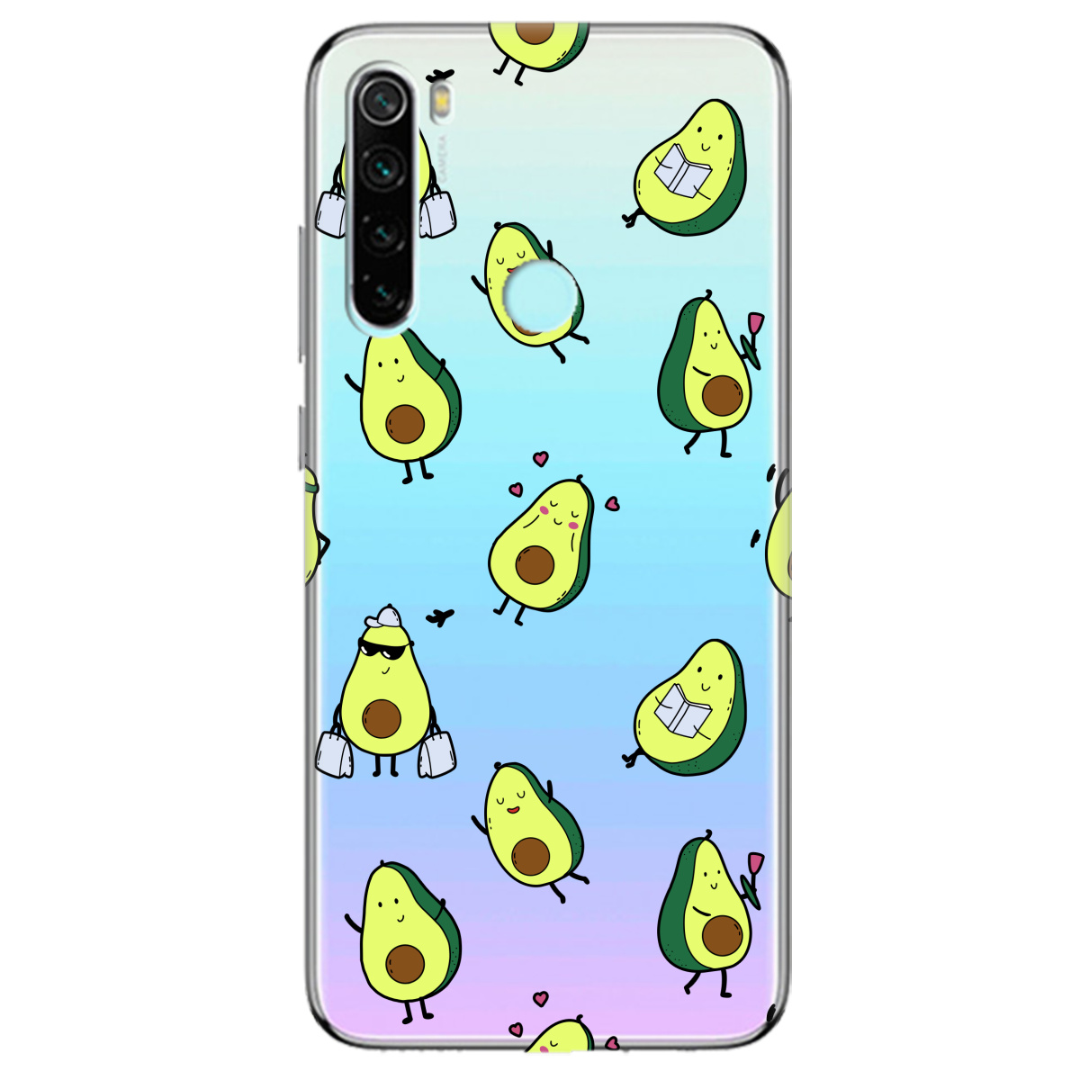 Чохол для Xiaomi Redmi Note 8T Cute avocado - фото 1