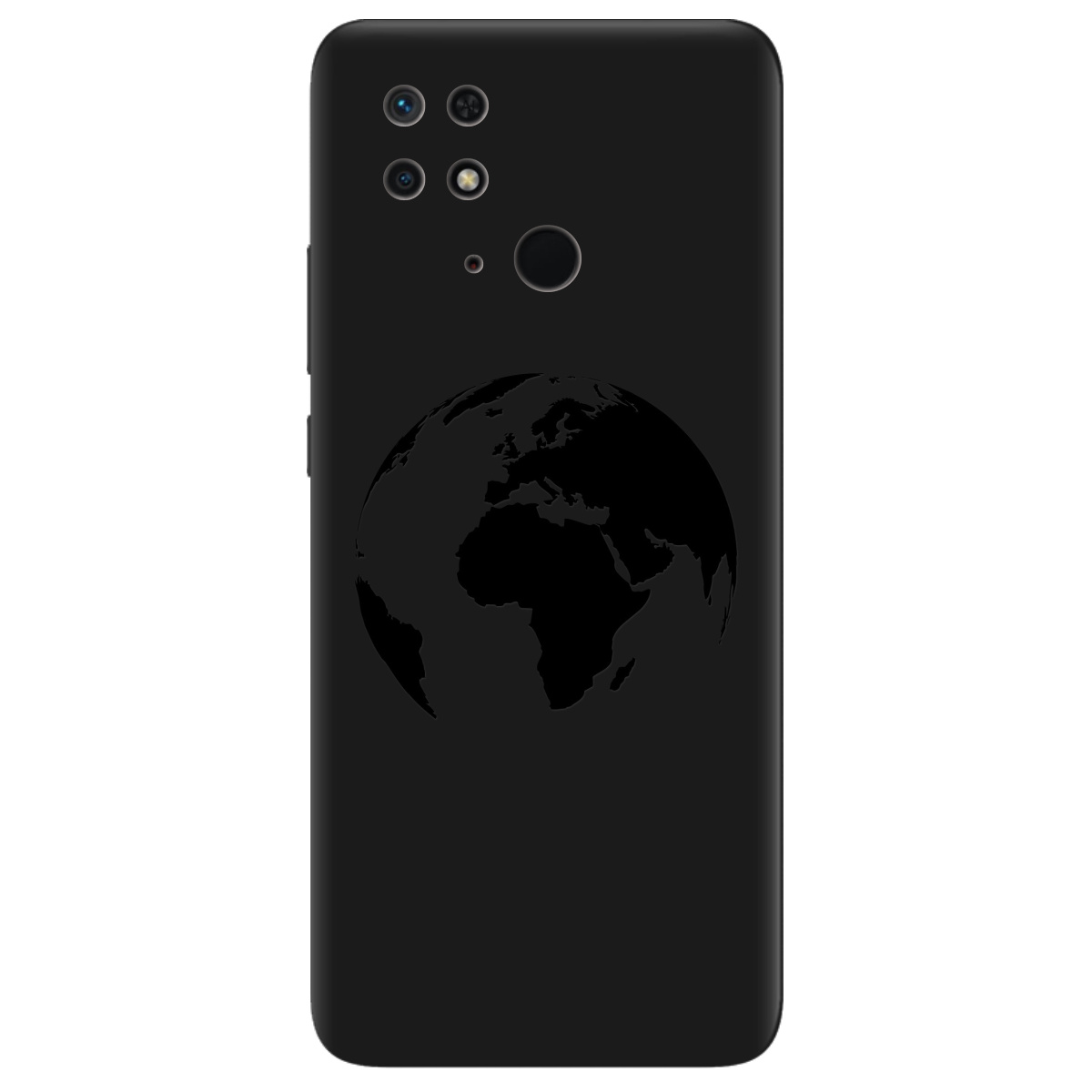 Чехол для Xiaomi Redmi 10C черный матовый soft touch Planet - фото 1