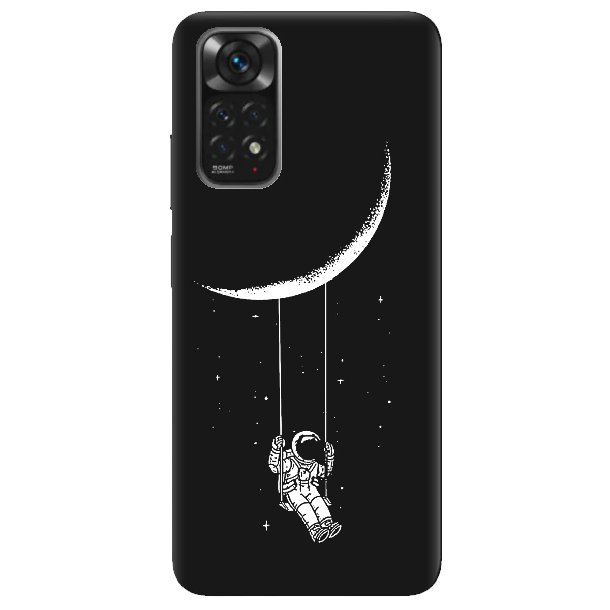 Чехол для Xiaomi Redmi Note 11 черный матовый soft touch Swing - фото 1