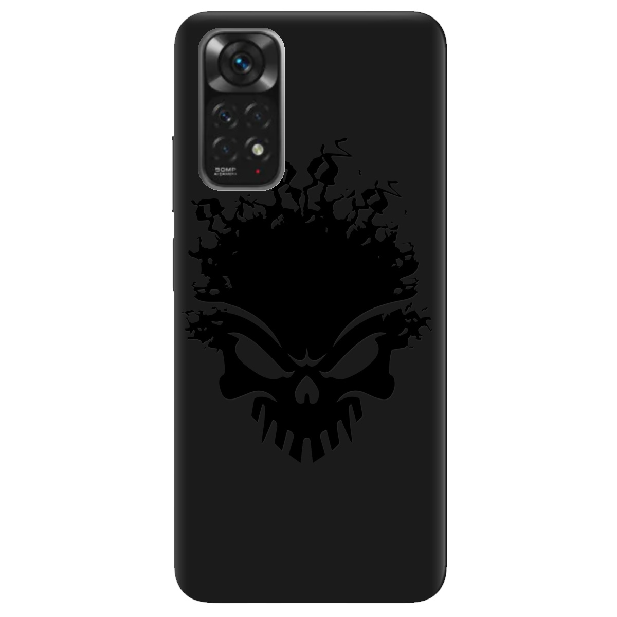 Чехол для Xiaomi Redmi Note 11s черный матовый soft touch Ugolek - фото 1