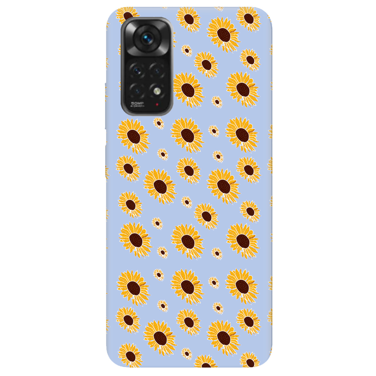 Чохол для Xiaomi Redmi Note 11s ніжно-блакитний матовий soft touch Sunflower - фото 1