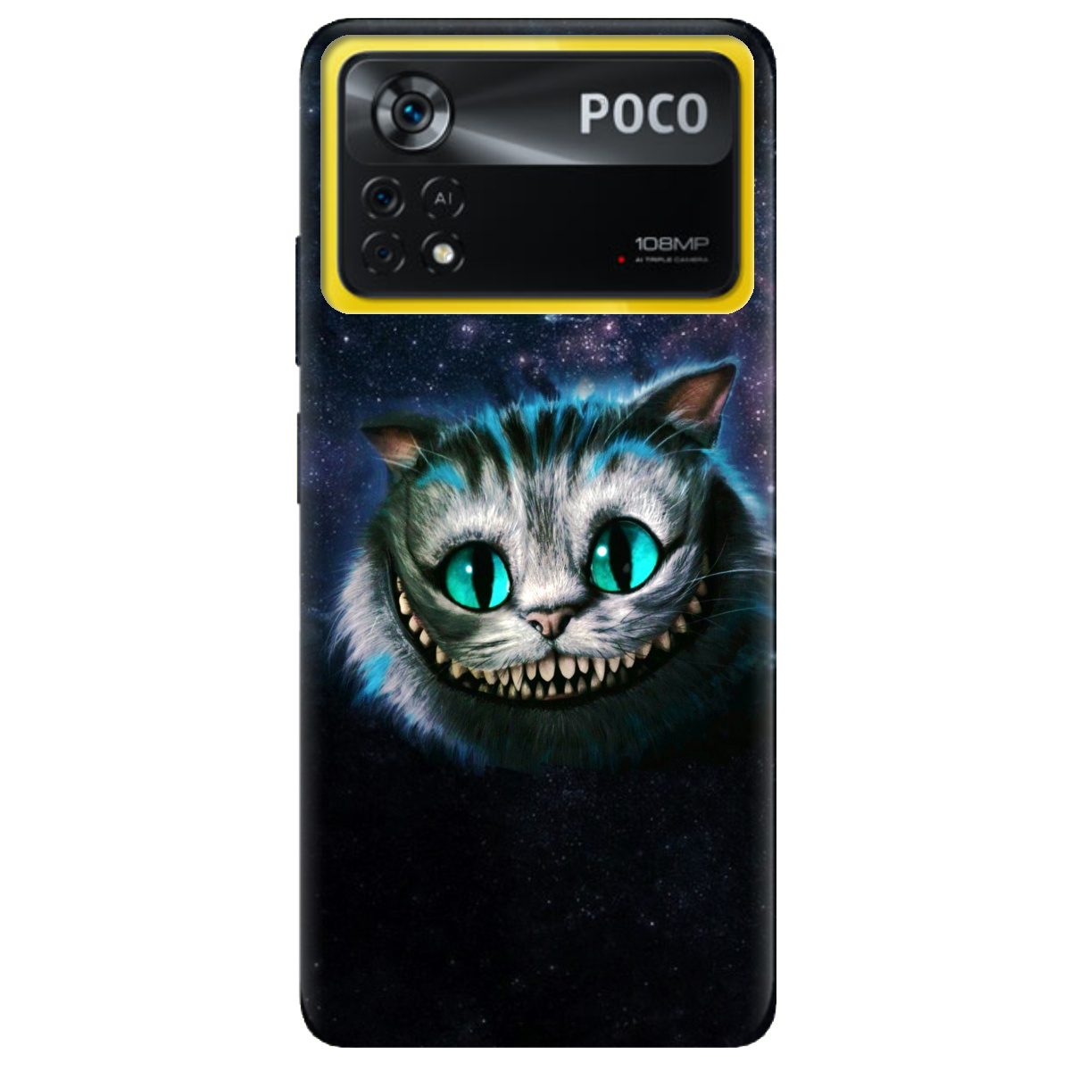 Чехол для Xiaomi Poco X4 Pro 5G Cheshire Cat - фото 1