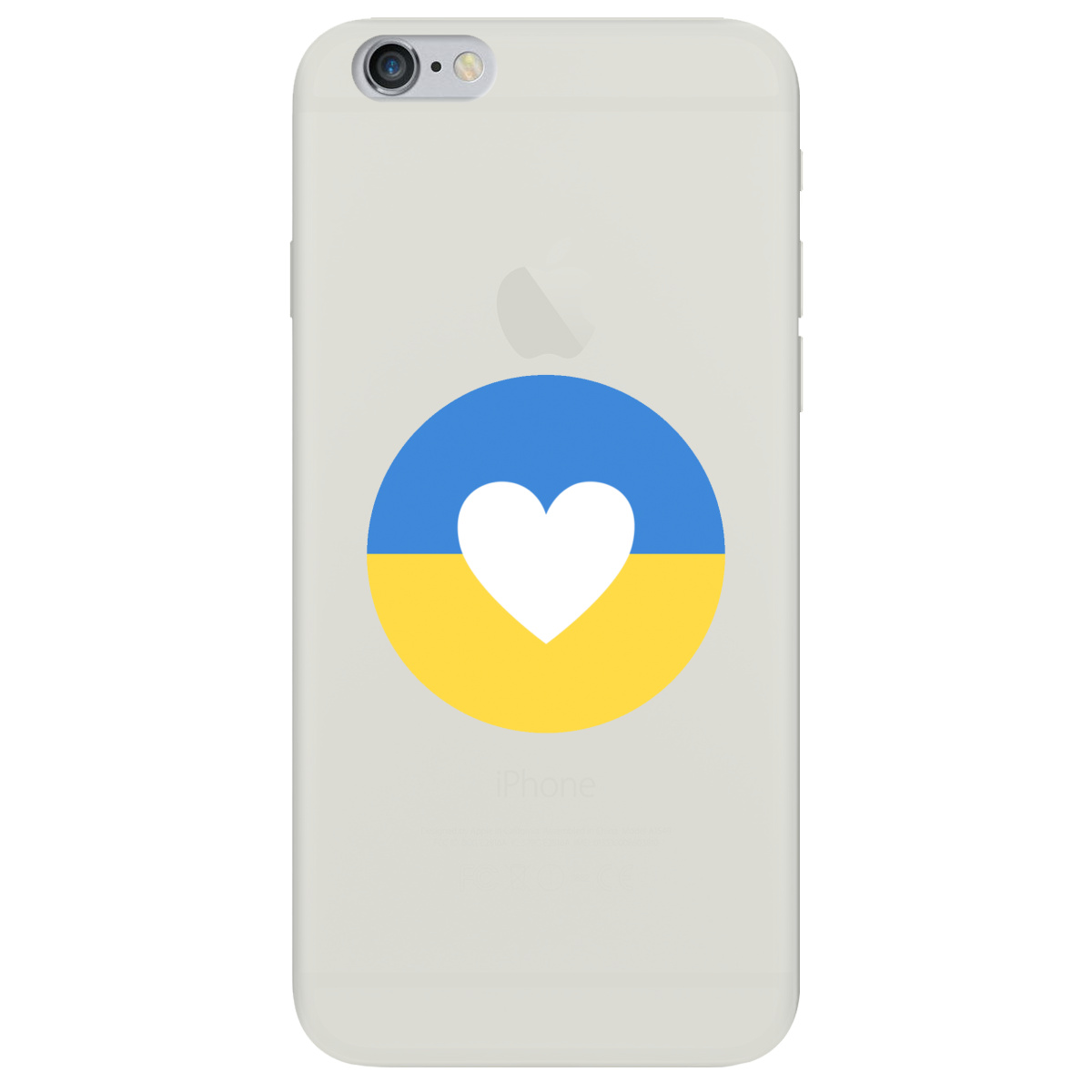 Чехол для Apple iPhone 6 Plus / 6S Plus полупрозрачный матовый soft touch Кохана Україна - фото 1