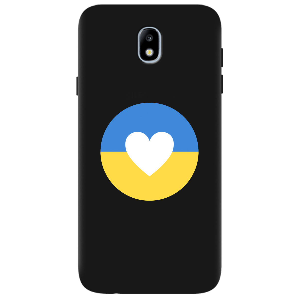 Чехол для Samsung Galaxy J7 2017 черный матовый soft touch Кохана Україна - фото 1