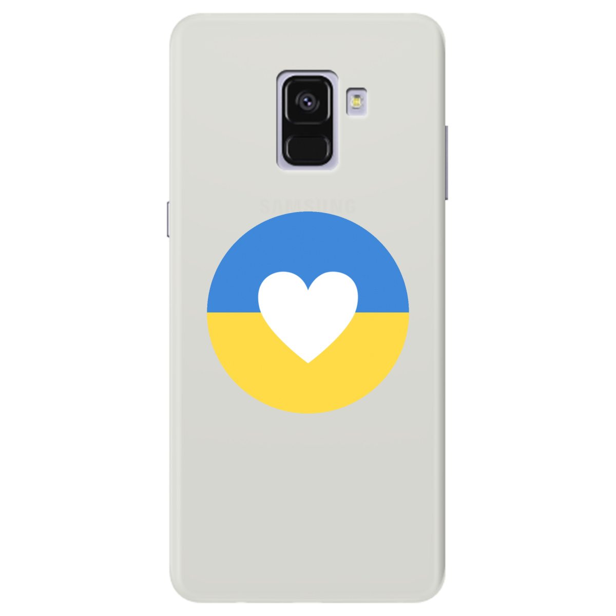 Чехол для Samsung Galaxy A8 Plus 2018 полупрозрачный матовый soft touch Кохана Україна - фото 1