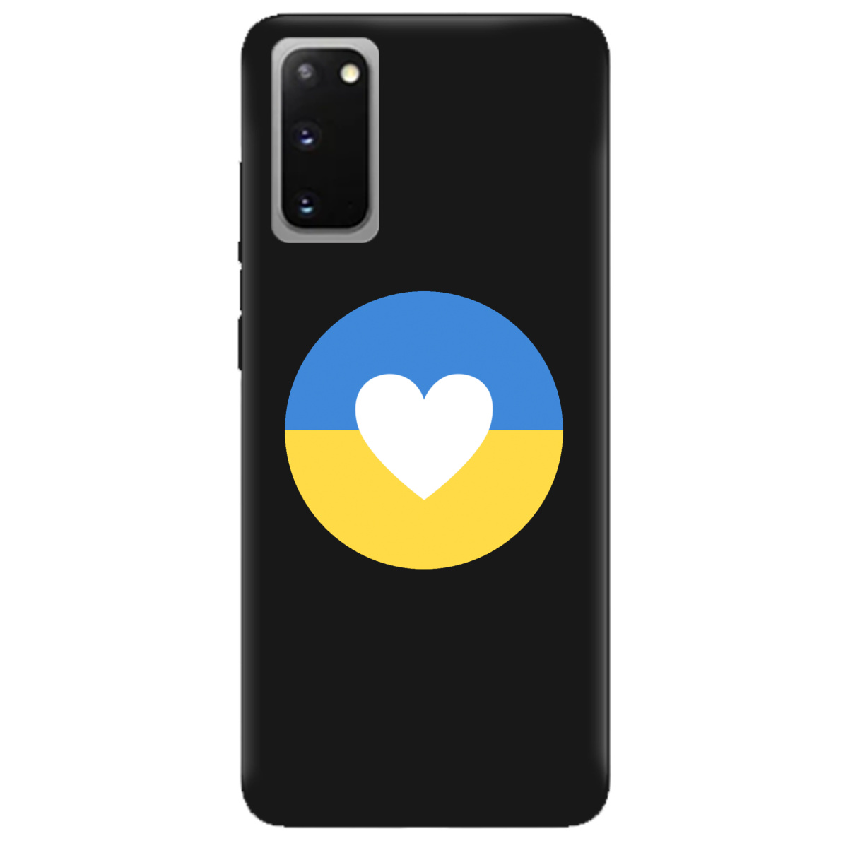 Чохол для Samsung Galaxy S20 чорний матовий soft touch Кохана Україна - фото 1